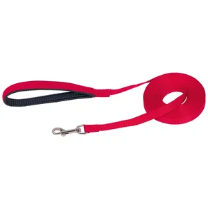 Nobby Laisse de Pistage Plat pour Chien Rouge 5 m pas cher