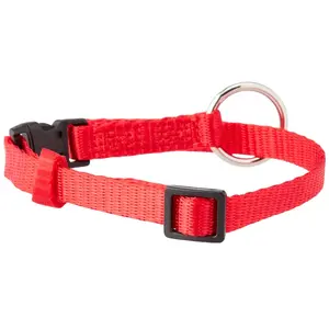 Nobby Collier Classique en Nylon pour Chien Rouge 10 mm x 20/35 cm