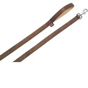 Nobby Soft Grip Laisse pour Chien Brun 200 cm/25 mm pas cher