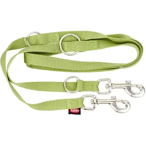Nobby Laisse Réglable en Nylon pour Chien Vert 20 mm x 200 cm pas cher