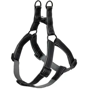 Nobby Classic Reflect Soft Harnais pour Chien Noir/Gris 30-40 cm pas cher