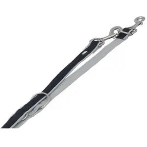 Nobby Mesh Preno Laisse d'Entrainement pour Chien Gris 200 cm/20-25 mm pas cher