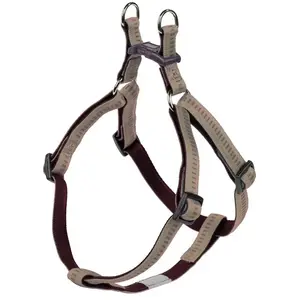 Nobby Soft Grip Harnais pour Chien Beige/Chocolat 60-86 cm/20 mm pas cher