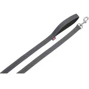 Nobby Laisse Soft Grip Chien, Accessoire Chien, gris foncé/noir L : 120 cm, l : 20 mm, 1 pièce pas cher