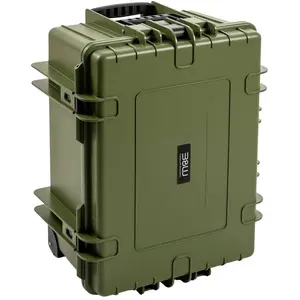 B&W International GmbH B&W Mallette de transport d'extérieur Vert bronze, Bronze vert, Typ 6800 - Innenmaß 58x41x29cm, Avec compartiments