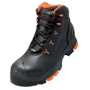 uvex 2 6503242 Hoge veiligheidsschoenen S3 Schoenmaat (EU): 42 Zwart, Oranje 1 paar pas cher
