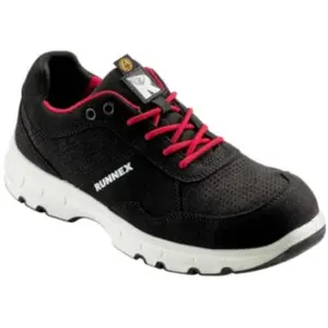 RUNNEX S1P-ESD-Sicherheitshalbschuh FlexStar Schwarz/Rot-36 pas cher