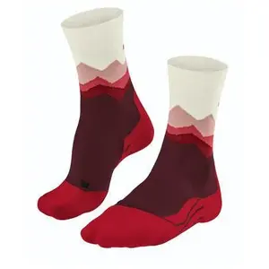 FALKE TK2 Explore Crest W SO laine épaisses anti-ampoule 1 paire, Chaussettes de randonnée Femme, Rouge (Merlot 8117), 41-42