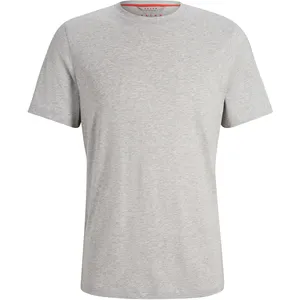 FALKE CORE Logo Round Neck vochtregulerend lyocell katoen shirt met korte mouwen heren grijs - maat M