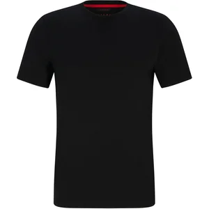 FALKE CORE Logo Round Neck vochtregulerend lyocell katoen shirt met korte mouwen heren zwart - maat XXL