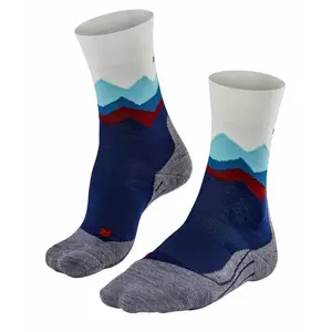 FALKE TK2 Wandelsokken anti blaren, medium padding merinowol sportsokken dames blauw - Maat 41-42 pas cher