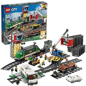 LEGO City - Train de marchandises télécommandé 60198 - Jeu de Construction LEGO pas cher