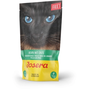 16x70g Filet poulet, canard Josera - Pâtée pour chat