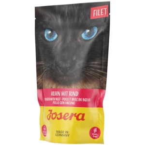 16x70g Filet poulet, boeuf Josera - Pâtée pour chat pas cher