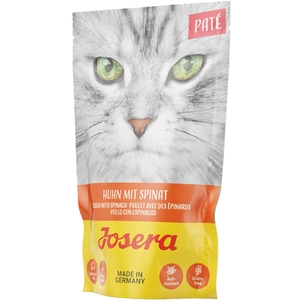 16x85g Paté poulet, épinards Josera - Pâtée pour chat pas cher
