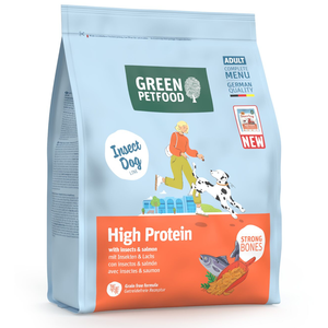 900g Green Petfood High Protein Insectes & Saumon nourriture sèche pour chiens pas cher