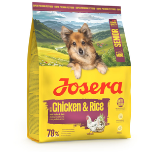 900g Josera Mini Senior poulet & riz nourriture sèche pour chiens pas cher