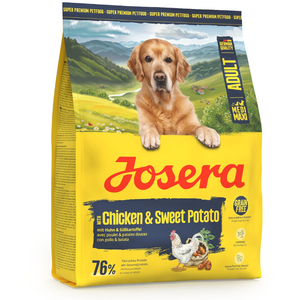 900g Josera Medi/Maxi Adult poulet et patate douce nourriture sèche pour chiens pas cher