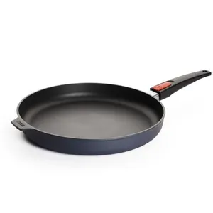 Poêle ronde en fonte 32 cm avec manche amovible 1532dpi Diamond lite - Woll 5 Gris