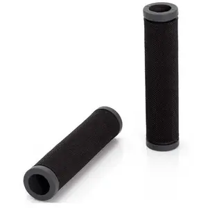 Poignée vélo XLC GR-G05 Bi composants - Absorbeurs de choc Gel - Noir/...