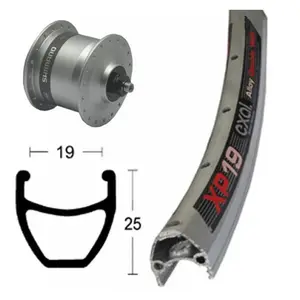 Comparateur de prix : Exal Roue Avant Xp19 Qr Dynamo Shimano Nx32
