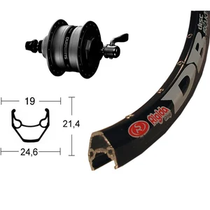 Winora Roue Avant Rigida Zac 2000 Qr Dynamo Shimano Dh3d35 Cl Disc pas cher