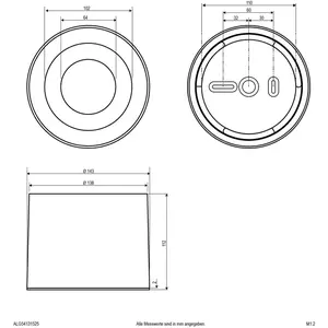 EVN, Applique + plafonnier, ALG54131525 noir LEDAnbauDownlight IP54 CC... pas cher