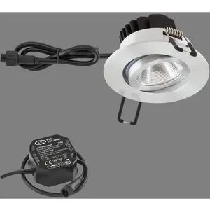 EVN, Applique + plafonnier, PC650N61402 alu poli Spot encastré à LED I...