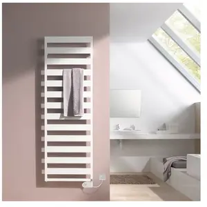 Kermi Casteo-E elektrische designradiator, 800 Watt, regeling fks wit, 1533x600 mm (HxL), wit, uitvoering rechts CTE101500602JXK pas cher