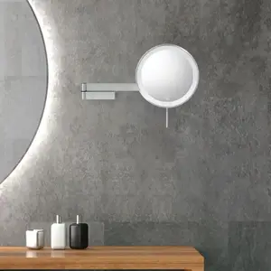 ZACK Linea Led Make Up Spiegel Wand | Grijs | Staal pas cher