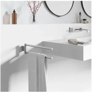 Zack Atore handdoekhouder draaibaar 2.8x10.4x46cm RVS Mat pas cher