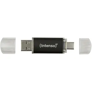 Intenso USB 16GB TWIST LINE 3.2 Gen1+USB-C Anthracite (16 Go, USB-A, USB-C), Clé USB, Gris pas cher