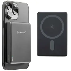 Intenso Magn. Wireless Powerbank MW10000 10000 mAh Grey (10000 mAh), Chargeur de secours, Gris pas cher