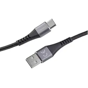 Intenso A315C USB-A auf USB-C Kabel, 60W Schnellladen, 1,5 m, für iPhone, Samsung Galaxy, Macbook, L (1.50 m, USB 2.0, 60 W), Câble USB pas cher