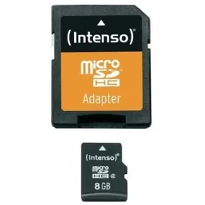 Carte MicroSDHC Class 4 - INTENSO - 8Go - Compatible avec les appareil... pas cher