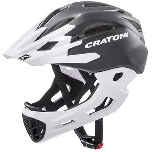 Cratoni C- Maniac Casque de vélo Homme, Noir/Blanc Mat, L-XL pas cher