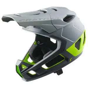 Cratoni Unisexe - Adulte Interceptor Casque, Gris/Citron Mat, M pas cher