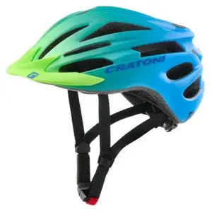 Cratoni Unisexe - Adulte Pacer Jr Casque Vert/Bleu Mat, S