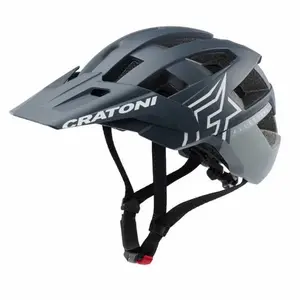 Cratoni Unisexe - Adulte Allset Pro Casques, Steel/Blue Matt, M pas cher