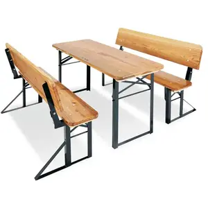 Pinolino Ensemble Table Et Bancs Avec Dossier Pinolino Sepp L 110 X P 35 X H 59 pas cher