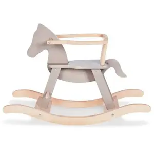 Pinolino - Schommelpaard met Ring Grijs/Naturel - Leuk Sinterklaas en Kerstcadeau pas cher