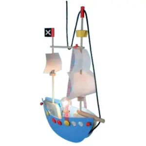 J.Niermann 147 Lustre E27 60 W Bleu pas cher