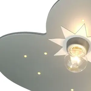 Niermann Stand By, Applique + plafonnier, Nuage avec des étoiles (E14) pas cher