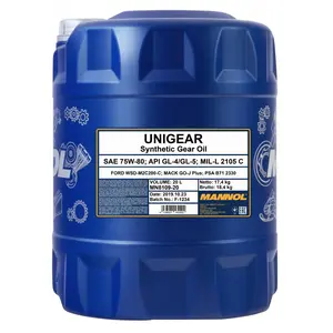 MANNOL - Huile de transmission - 75W80 - 20L - MN8109-20 pas cher