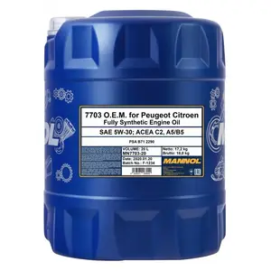 MANNOL - Huile moteur synthétique 5W-30 Energy Formula OEM PSA - bidon de 20 litres - MN7703-20 pas cher