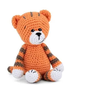 Kit de crochet Gründl Timmy le Tigre   Créez votre tigre amigurumi en 100 % coton(...) - Orange