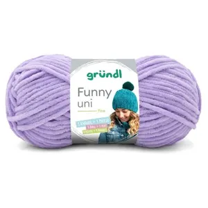 Gründl Fil à tricoter effet velour FUNNY - Grundl - 100 Gr - Oeko-Tex(...) - 22 Violet pas cher