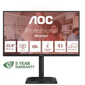 AOC 24E4CV (1920 x 1080 pixels, 24"), Moniteur, Noir pas cher