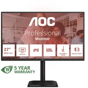 AOC Q27E4U (2560 x 1440 pixels, 27"), Moniteur, Noir pas cher
