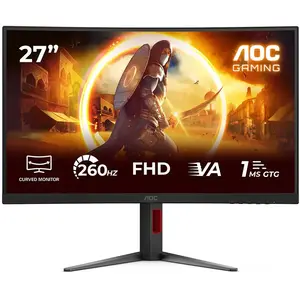 AOC C27G4Z2 (1920 x 1080 pixels, 27"), Moniteur, Rouge, Noir
